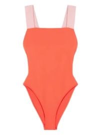 Versace Greca Border one-piece Swimsuit Pink at Farfetch